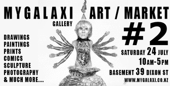 Poster for Mygalaxi Art Market #2, July 2010