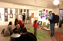 Kids' art show at Mygalaxi Gallery September 2010, photo by Arlo Edwards