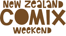 NZ Comix Weekend graphic, Mygalaxi gallery, WellingtonNZ April 2010