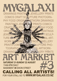 Poster for Mygalaxi Art Market #3, August 2010